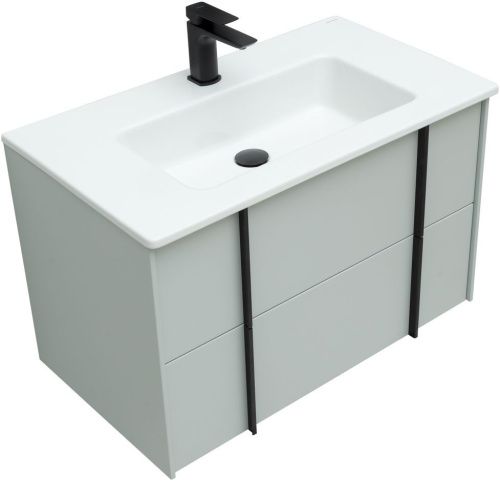 Тумба под раковину Allen Brau Reality 1.32005.PWM 80х50 подвесная цвет зеленый - фото 3