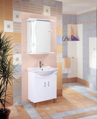 Зеркало-шкаф Onika Лилия 206511 70х80 подвесной цвет белый - фото 2