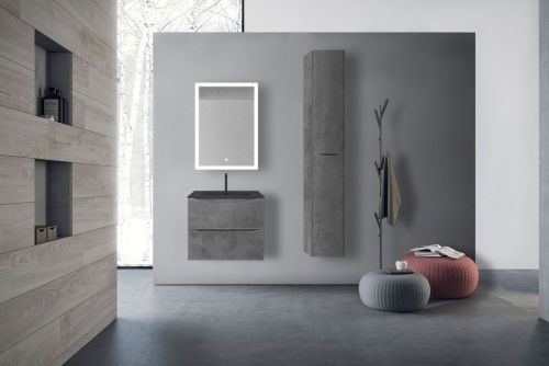 Тумба под раковину Vincea Mia VMC-2MC600BT 60х50 подвесная цвет серый - фото 2