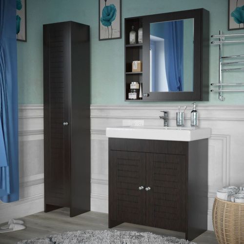 Шкаф-пенал Stella Polar Монтоне SP-00000159 40х190 напольный цвет коричневый - фото 3