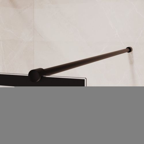 Душевая перегородка RGW Walk In 35101810-84 100х200 стекло с рисунком профиль черный - фото 4