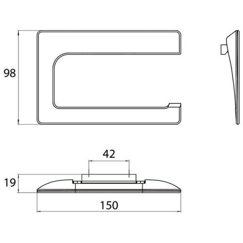 Бумагодержатель Emco Art 1600 001 01 - фото 2