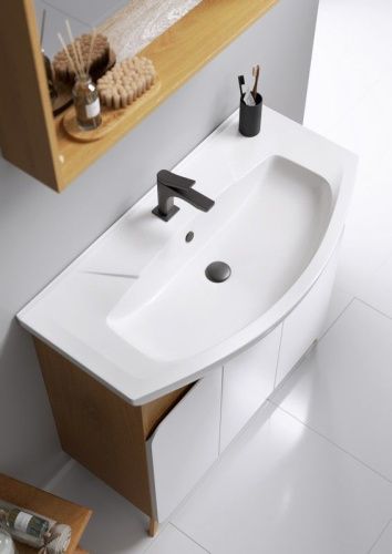 Тумба под раковину Aqwella Y BAS0108DZ 80х40 напольная цвет коричневый - фото 4