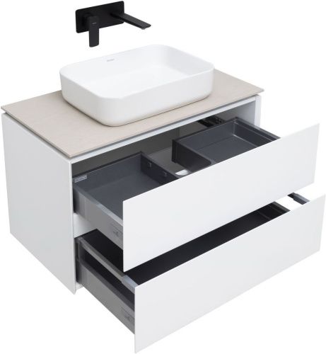 Тумба под раковину Allen Brau Infinity 1.21001.WM 80х50 подвесная цвет белый - фото 3