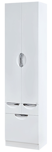 Шкаф-пенал Misty Орхидея П-Жас05050-0112Я 50х200 напольный цвет белый - фото 2