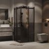 Душевой уголок Grossman Classic 300.K33.04.9090.21.10 90х90 стекло тонированное профиль черный без поддона
