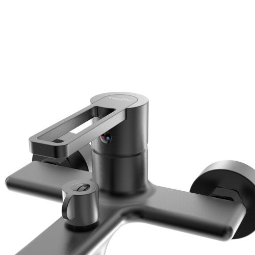 Смеситель для ванны Tokito KUDO TOK-KUD-1014 настенный черный - фото 3