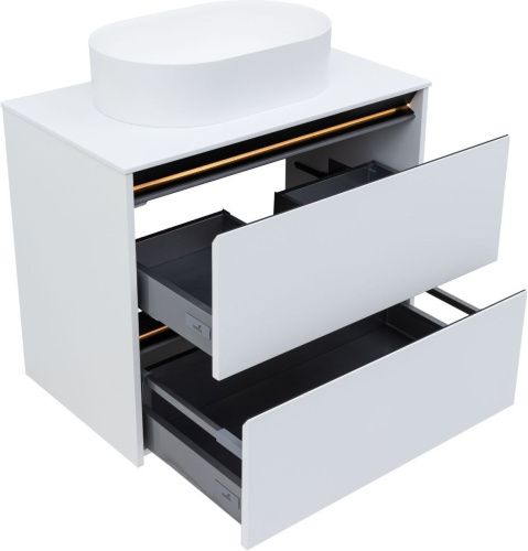 Тумба под раковину Allen Brau Activity 1.34004.WM 80х50 подвесная цвет белый - фото 5