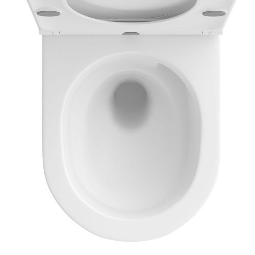 Унитаз подвесной Wellsee Chalice Perfection 182608001 белый с сиденьем микролифт безободковый смыв торнадо - фото 3