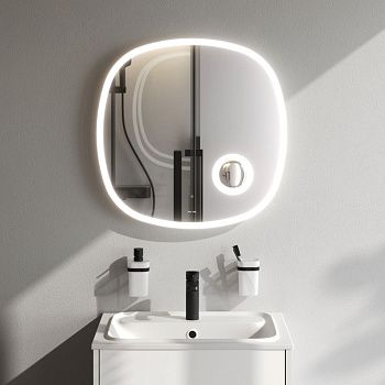 Зеркало с подсветкой Am.Pm Func M8FMOX0653SA 70х70 подвесное