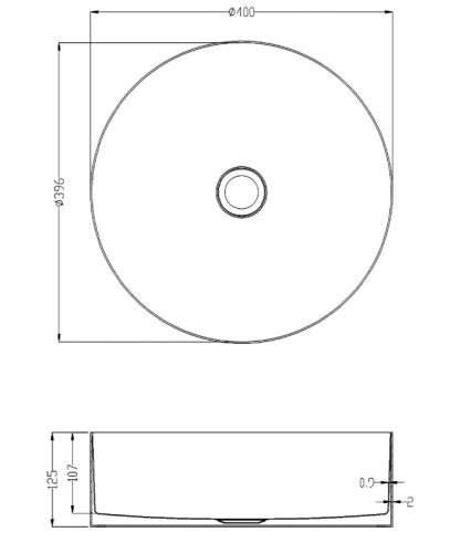 Раковина из нержавеющей стали AltroBagno Luna AltroBagnoLuna001004BrAn 40х40 накладная цвет бронза - фото 5