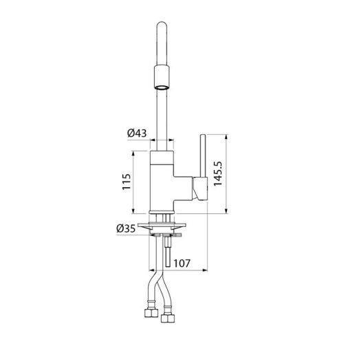 Смеситель для кухни IDDIS Kitchen 360 K36BNJ0i05 на мойку сатин - фото 4