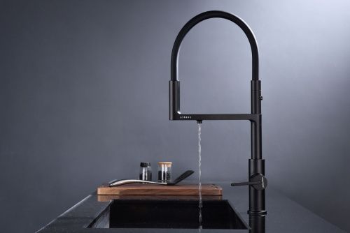 Смеситель для кухни Paulmark TORNADO To213402-AN на мойку черный - фото 4