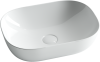 Раковина из сантехнического фарфора Ceramica Nova ELEMENT CN6009 50х30 накладная цвет белый без отверстий под смеситель
