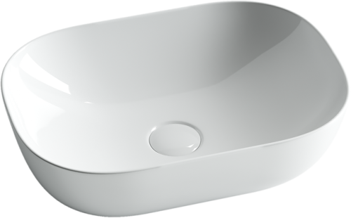 Раковина из сантехнического фарфора Ceramica Nova ELEMENT CN6009 50х30 накладная цвет белый без отверстий под смеситель - фото 2
