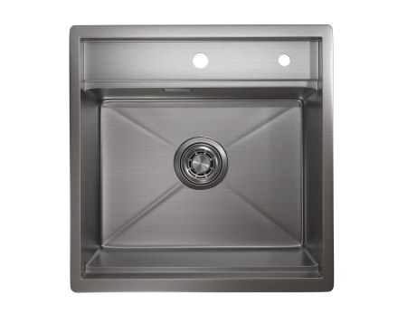Кухонная мойка Granula Kitchen Space 5051, СТАЛЬ САТИН 50х50 цвет нержавеющая сталь поверхность матовая