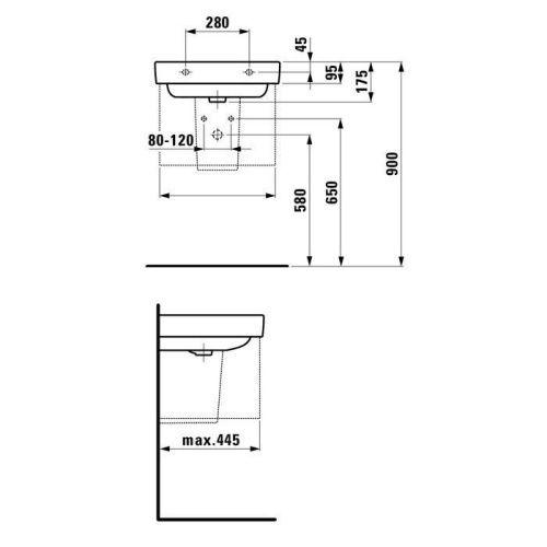 Полупьедестал для раковины Laufen Pro 8.1996.3.000.000.1 - фото 2