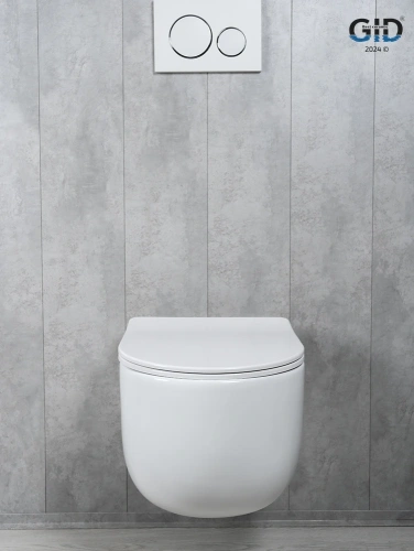 Унитаз подвесной Gid Tornado 62262Y белый с сиденьем микролифт безободковый смыв торнадо - фото 4