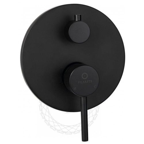 Душевая система Filarete FL1023BL встраиваемая в стену цвет черный - фото 4