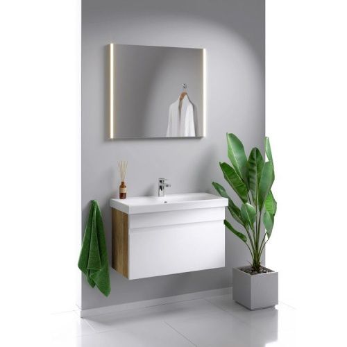 Зеркало с подсветкой Aqwella Y SM0208 80х70 подвесное - фото 3