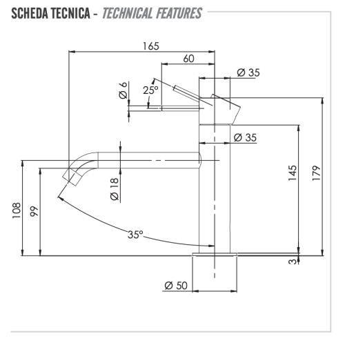 Смеситель Remer X Style X12A на раковину хром - фото 2