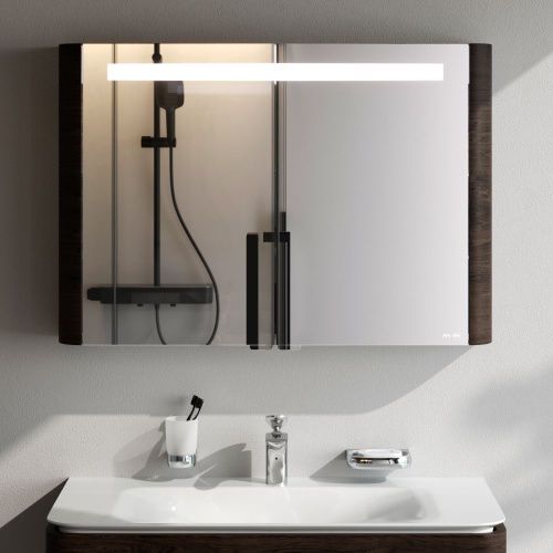 Зеркало-шкаф Am.Pm Sensation M30MCX1001TF 100х70 подвесной цвет серый