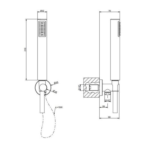 Душевой гарнитур Gessi Emporio Emporio shower 38726#149 настенный никель - фото 2