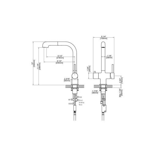Смеситель для кухни Timo Saona 2346/03FL на мойку черный - фото 2