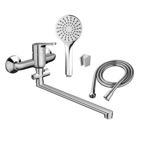 Смеситель для ванны и душа Dorff Norma D1095000 настенный хром - фото 2