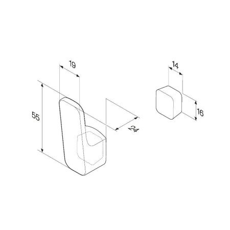 Крючок Am.Pm Func A8F35500