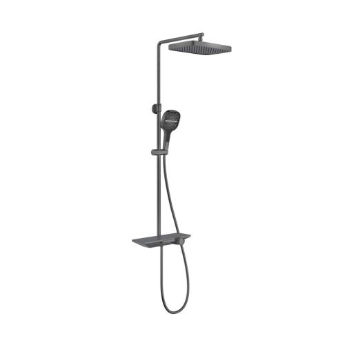 Душевая стойка Vincea VSFS-411GM настенная цвет вороненая сталь - фото 2