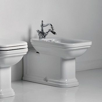 Биде напольное Kerasan Waldorf 4120K1bi/cr*1 цвет белый