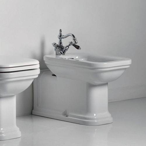 Биде напольное Kerasan Waldorf 4120K1bi/cr*1 цвет белый