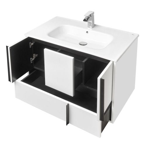 Тумба под раковину Aquaton Ривьера 1A239001RVX20 80х50 подвесная цвет белый - фото 3