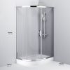 Душевой уголок Am.Pm Like W83G-302U120CT64 120х80 стекло прозрачное профиль хром без поддона