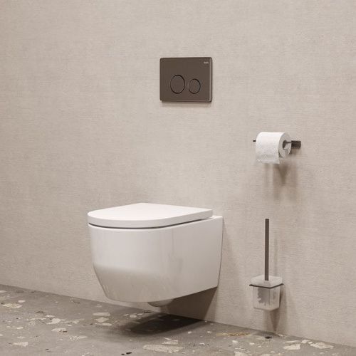 Клавиша смыва механическая Iddis Unisteel UNSR2GMi77 цвет серый - фото 2