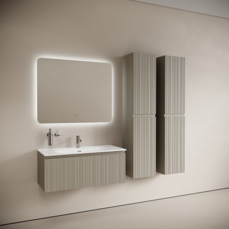 Тумба под раковину Sancos CODE CD100GP 100х50 подвесная цвет серый