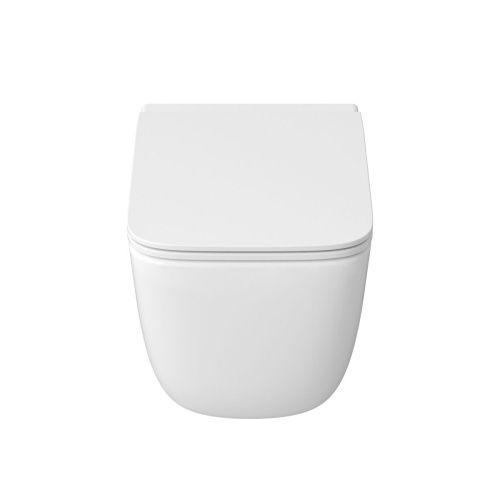 Унитаз подвесной Grossman Торнадо GR-4409SQ белый с сиденьем микролифт безободковый смыв торнадо - фото 2