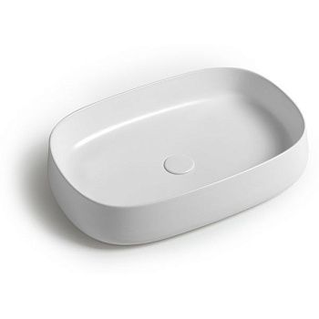 Раковина керамическая White Ceramic Jumper W070701 60х40 накладная цвет белый