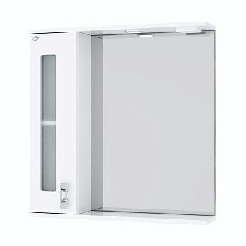 Зеркало-шкаф Onika Кристалл 206705 70х70 подвесной цвет белый