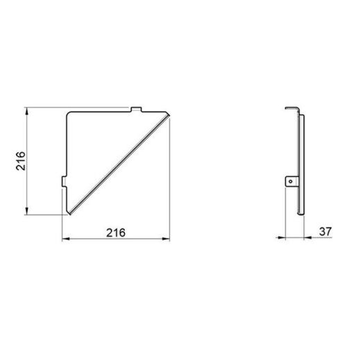 Полка в ванную комнату Almar E300002.MB - фото 2