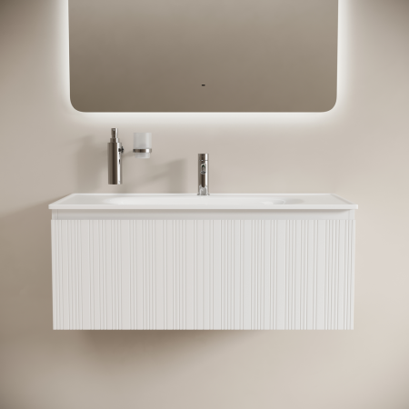 Тумба под раковину Sancos CODE CD100W 100х50 подвесная цвет белый