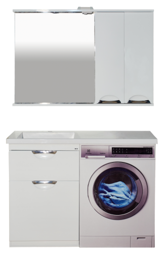 Тумба под раковину Misty Куба П-Куб-01060-0121ЯБК 60х50 напольная цвет белый - фото 2