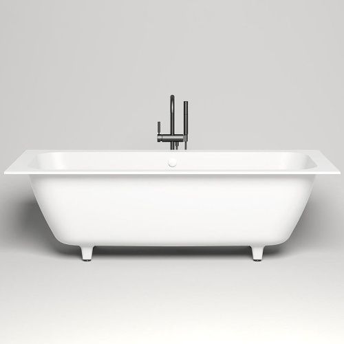 Ванна из искусственного камня Salini ORLANDA 103221M 190х80 встраиваемая прямоугольная с ножками - фото 2