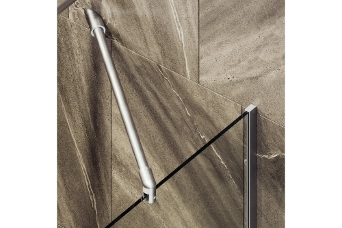 Душевая шторка на ванну Maybah Glass MGV-154-4у 75х140 стекло прозрачное профиль хром ориентация универсальная - фото 5