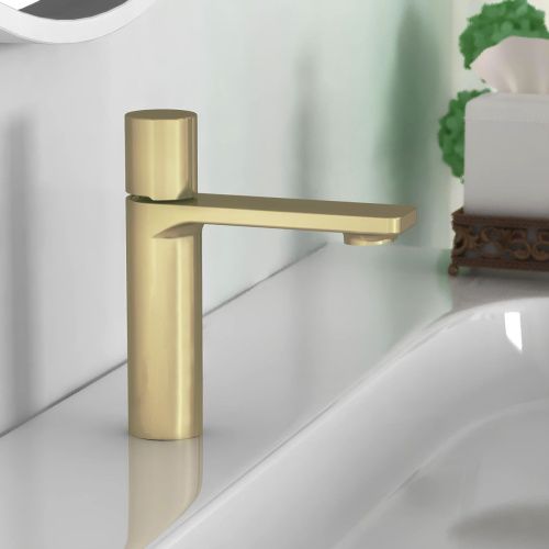 Смеситель Vincea Vogue VBF-4V3BG на раковину золото