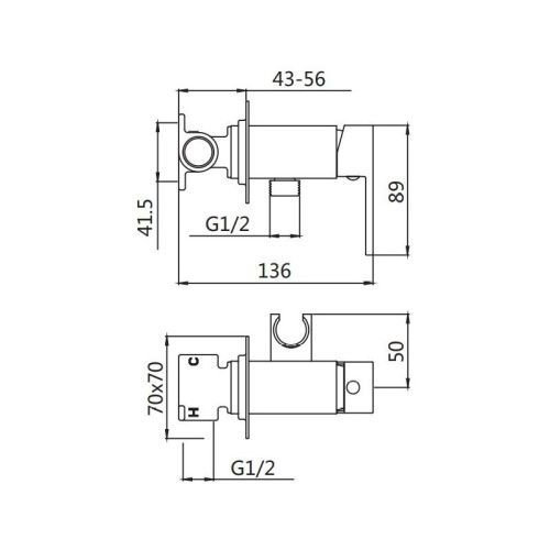 Гигиенический душ со смесителем Shevanik S127G золото - фото 3