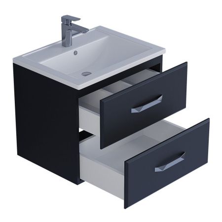 Тумба под раковину Uperwood Foster 291020515 60х40 подвесная цвет черный