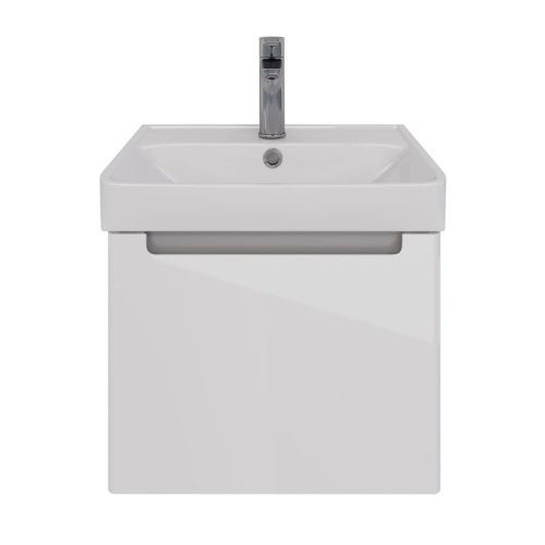 Тумба под раковину LeMark Buno mini LM05BM50T 50х40 подвесная цвет белый - фото 5