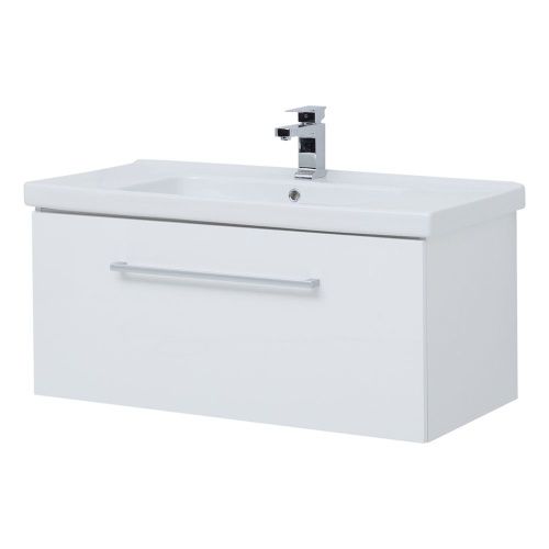 Тумба под раковину Dreja Big Inn 77.0205W 100х50 подвесная цвет белый - фото 2